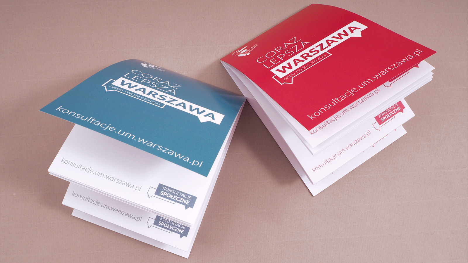 Urząd Miasta Warszawa – notes klejony z okładką miękką, pionowy A6